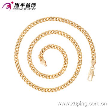 Imitaion Fashion Xuping 18k Gold -Plated Pas de pierre Neckalce dans l&#39;environnement cuivre-42639